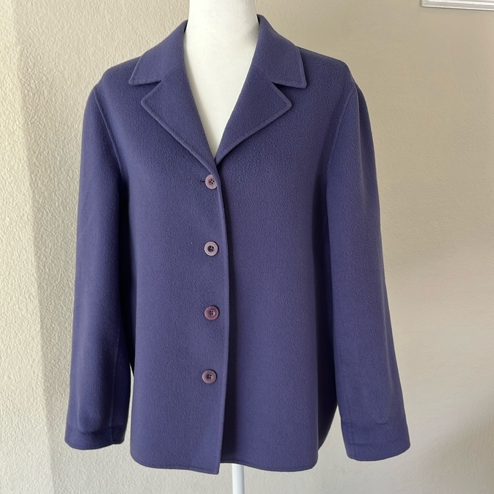 Talbot’s coat in light purple.  Size M. Light wool. Easy classic fit.